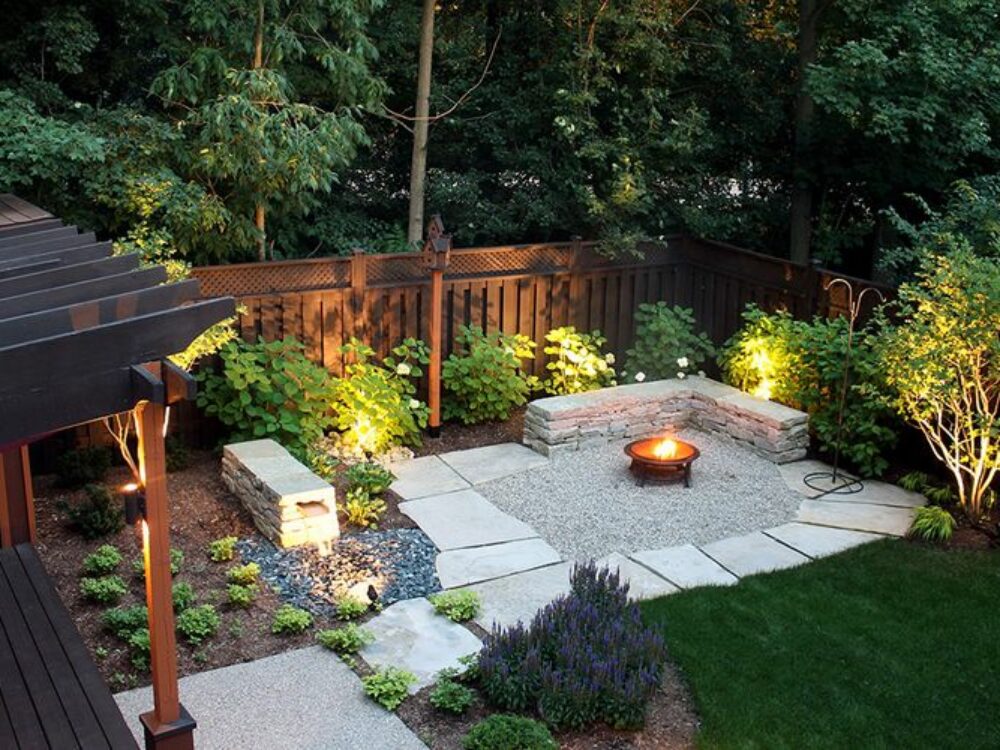 Petite & Peaceful - Outdoor Living Space with Firepit