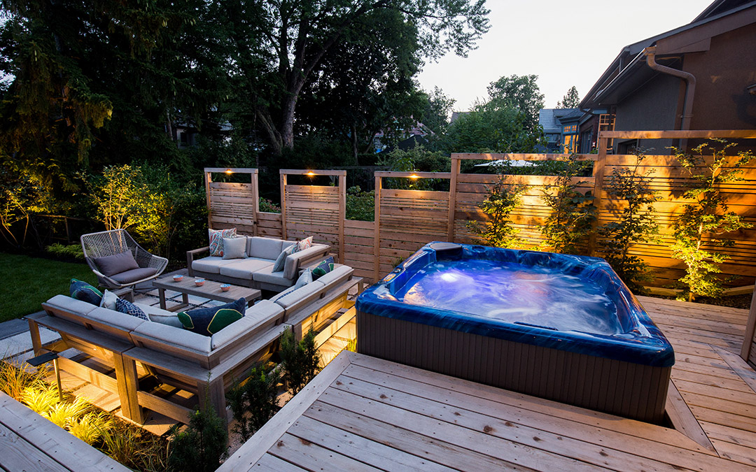 Backyard Bliss - Hot tub deck design
